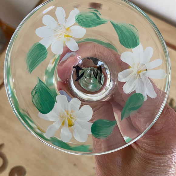 Trio of Hand-Painted Wine Glasses - Picture 5 of 5